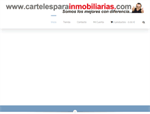 Tablet Screenshot of cartelesparainmobiliarias.com